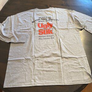 Ugly Stik Fishing Shirt Men's Fishing Gear 2XL Long Sleeve Gray New